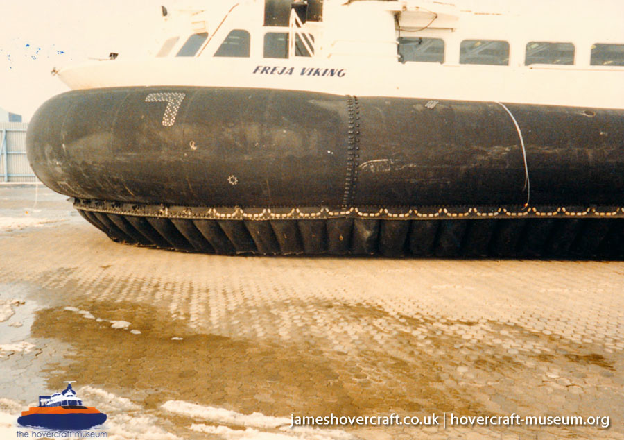 AP1-88 hovercraft with the Scandinavian company SAS -  (credit: The <a href='http://www.hovercraft-museum.org/' target='_blank'>Hovercraft Museum Trust</a>).